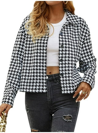 Shop Women's Houndstooth Jackets and Blazers in Various Styles
