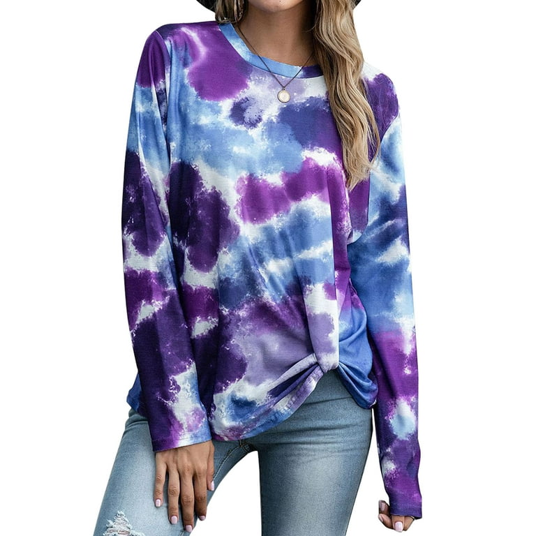 long sleeve tie dye shirts walmart