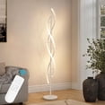 HUCHENG 40W Modern Floor Lamp with Remote 60 inch Dimmable Floor Lamp