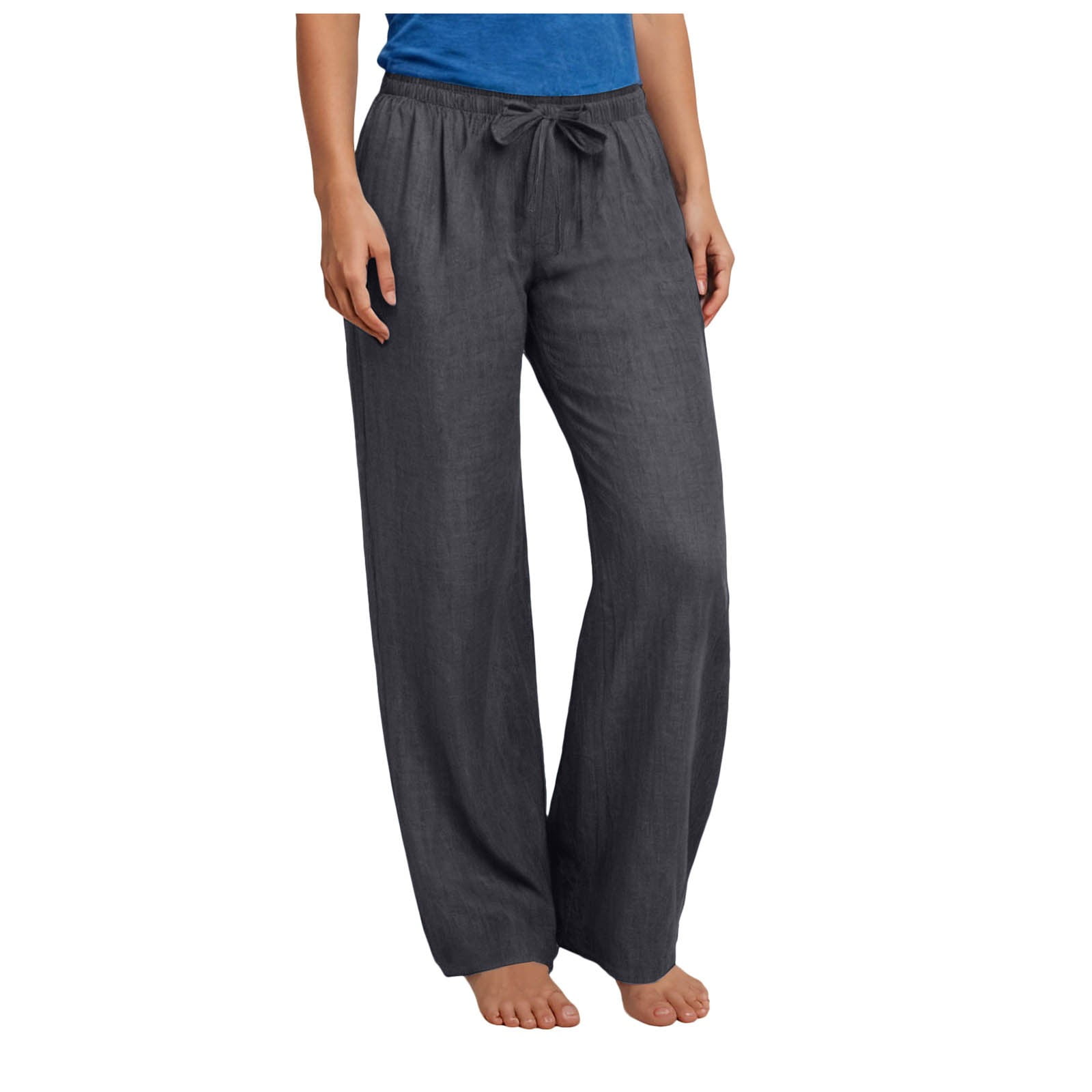 Girls Kai Linen Draw Pants Brown main image 1