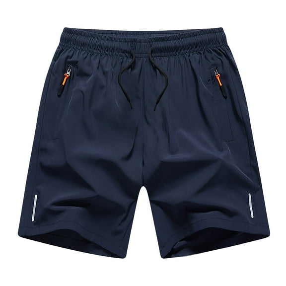 HUCOAE Boys Shorts Size 8 Boys Quick Dry Shorts Boy'S Basketball Shorts Youth Boy'S Active Athletic Performance Shorts With Pockets Moisture Wicking Shorts For Boys Blue 8-9 Years