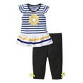 thumbnail image 1 of HUCOAE Toddler Girl Outfits 2T Girl Clothes Baby Girls Summer Clothes Casual Clothing Suit Short Sleeve Striped T-Shirt +Pants 3-4 Years, 1 of 4