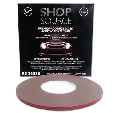 HUD 386, 1/4 inch Double Sided Attachment Tape, Gray