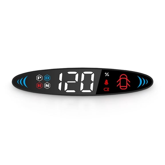 HUD Head-Up Digital Display Alarm Reminder Meter Speedometer Gear Cluster Electronics Speed Clock T6Meter for Car 3/Y