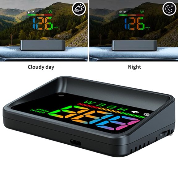 HUD Head Up Display GPS Speedometer for Cars Clear Projection Smart Speed Alarm
