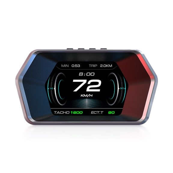 HUD Head-Up Display, OBD2 GPS Car Speedometer with Auto-Dimming, MPH Gauge for All Vehicles 2009+