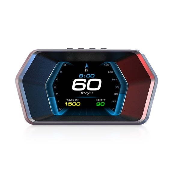 HUD Head-Up Display, Universal OBD2 GPS Speedometer with Auto-Dimming, MPH Gauge for Cars/Trucks 2009+