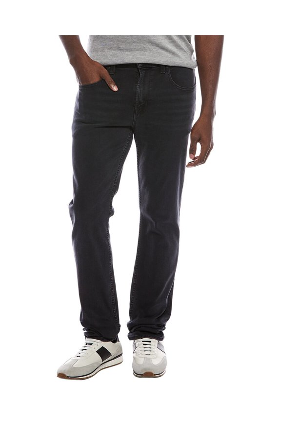 mens  Black Slim Fit Jean, 38, Black