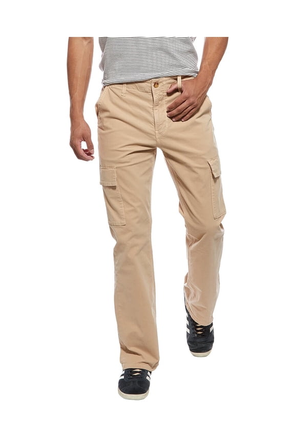 mens Cargo Kick Flare Pant, 32, Brown