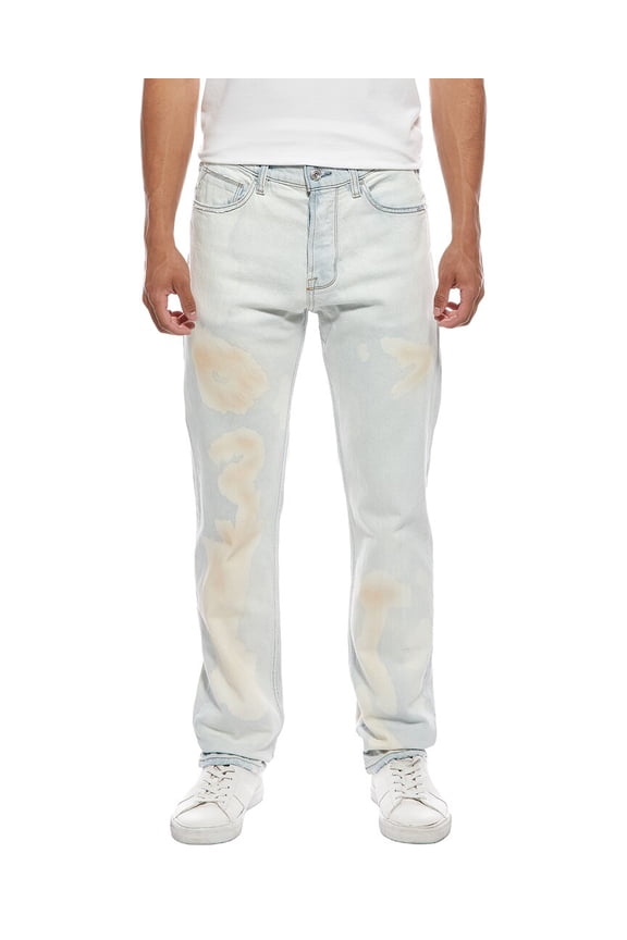 mens Wes Bleached Cloud Classic Straight Jean, 31, Blue