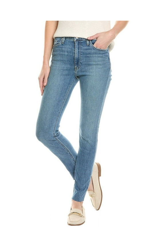 womens  Barbara High-Rise Bravo Super Skinny Ankle Jean, 23, Blue