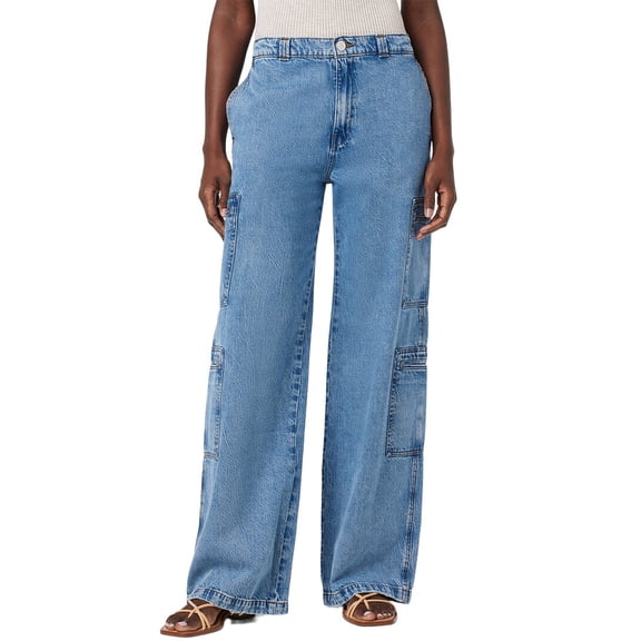 HUDSON Jeans womens  Cargo Sandlot Wide Leg Jean, 24, Blue