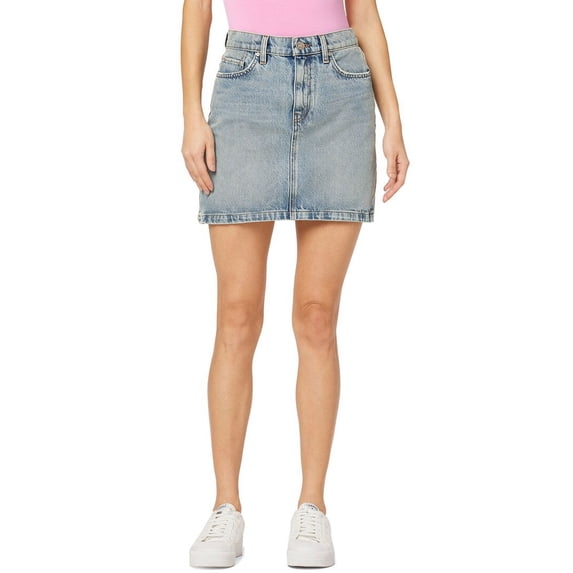 HUDSON Jeans womens Curved Hem Mini Skirt, 29