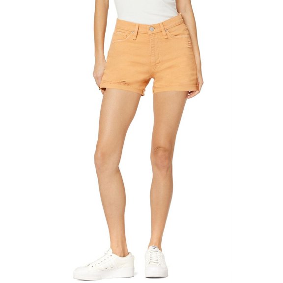 HUDSON Jeans womens  Devon High-Rise Boyfriend Short Clay Destructed Jean, 24