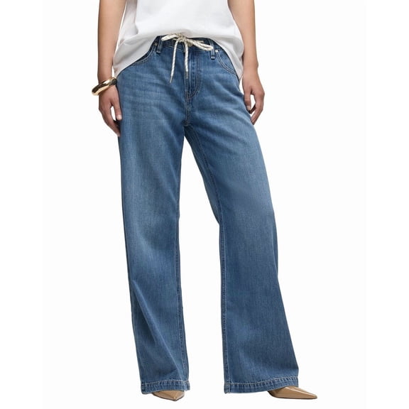 HUDSON Jeans womens Drawstring Rylee Low And Loose Pant, 24