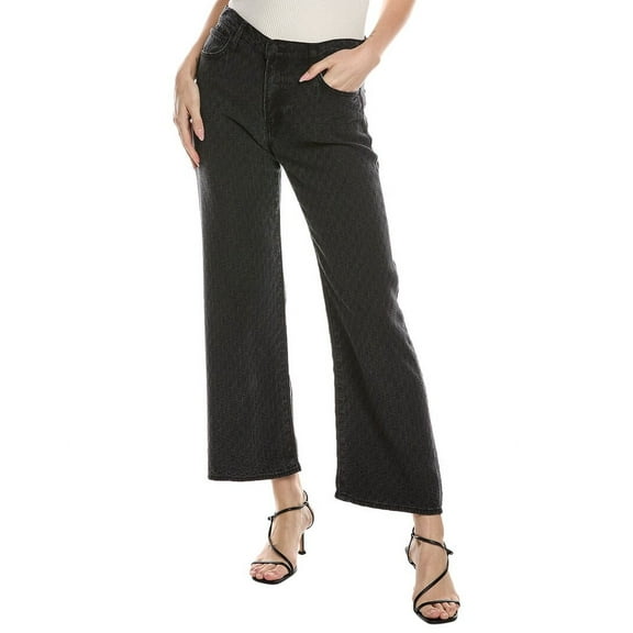 HUDSON Jeans womens HUDSON Jean Rosalie Back In Black Wide Leg Jean, 29, Black