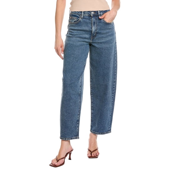 HUDSON Jeans womens High-Rise Barrel Leg Tucker Jean, 28, Blue