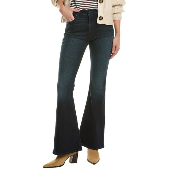 HUDSON Jeans womens  Holly High-Rise Tourmaline Flare Petite Jean, 28, Blue
