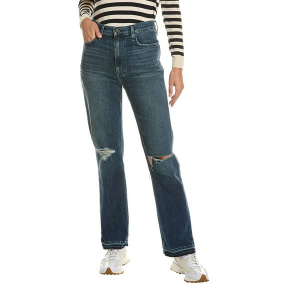 HUDSON Jeans womens  Jade High-Rise Seascape Loose Fit Straight Leg Jean, 24,