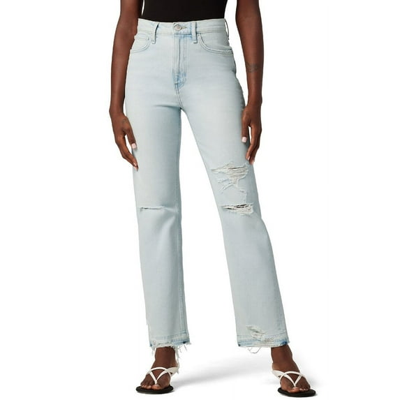 HUDSON Jeans womens Jade High-Rise Straight Loose Fit Aries Jean, 24