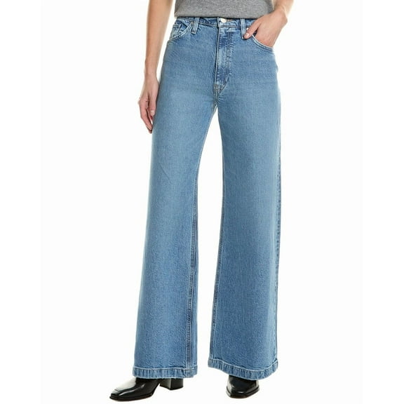 HUDSON Jeans womens  Jodie Loose Fit Goddess Wide Leg Jean, 25, Blue