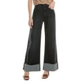 thumbnail image 1 of HUDSON Jeans womens  Jodie Milano Noir Wide Leg Jean, 27, Black, 1 of 3
