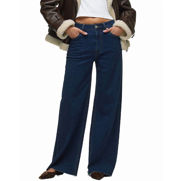 HUDSON Jeans womens  Jodie Moxie Wide Leg Jean, 24, Blue