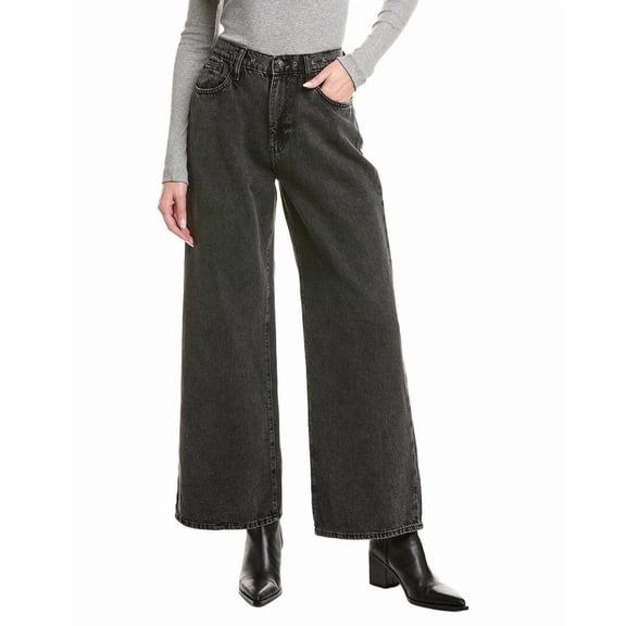 HUDSON Jeans womens  Jolene Morrison Wide Leg Jean, 27, Black