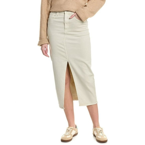 HUDSON Jeans womens  Midi Skirt, 26, White