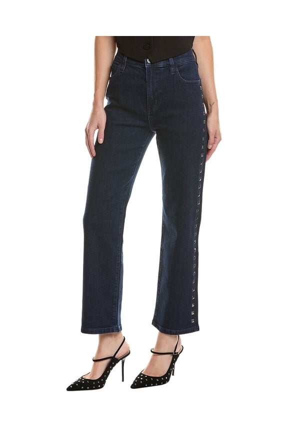 womens Noa High-Rise Chicago Straight Ankle Jean, 24, Blue