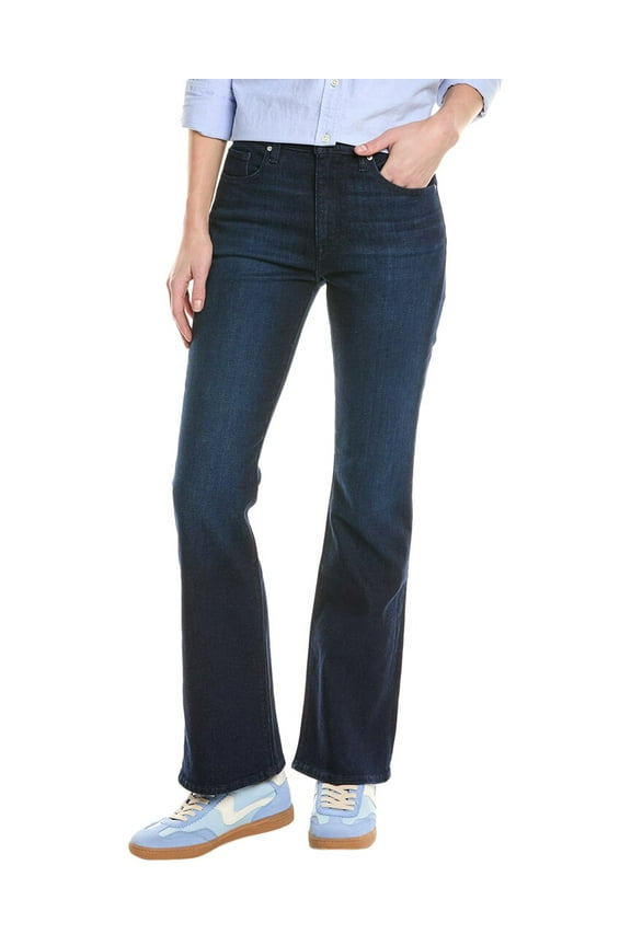 womens Petite Barbara High-Rise Rescue Bootcut Jean, 29, Blue
