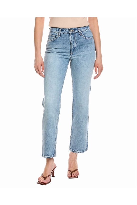 womens Remi High-Rise Spritzer Straight Jean, 27, Blue