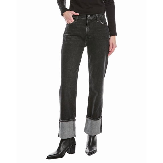 HUDSON Jeans womens Remi High-Rise Washed Black Ankle Jean, 31, Black
