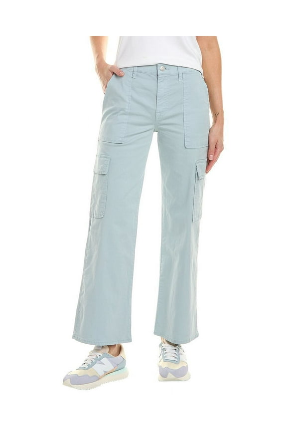 womens Rosalie Light Grey High-Rise Wide Leg Jean, 24, Grey