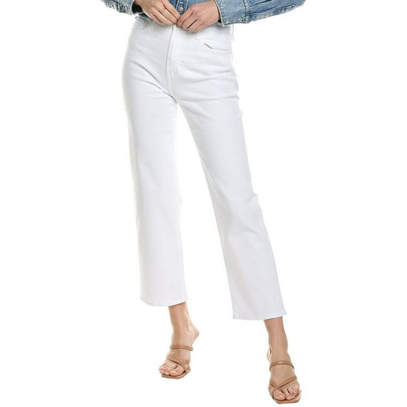 HUDSON Jeans womens Rosalie White High-Rise Wide Leg Jean, 32, White