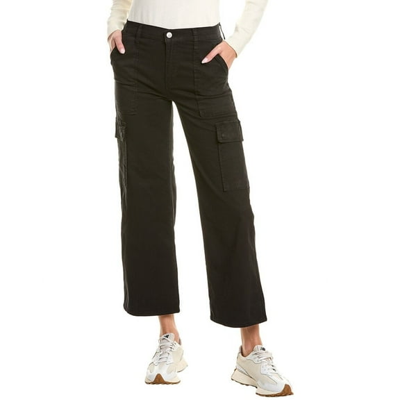 HUDSON Jeans womens  Rosalie Wide Cargo Pant, 25, Black
