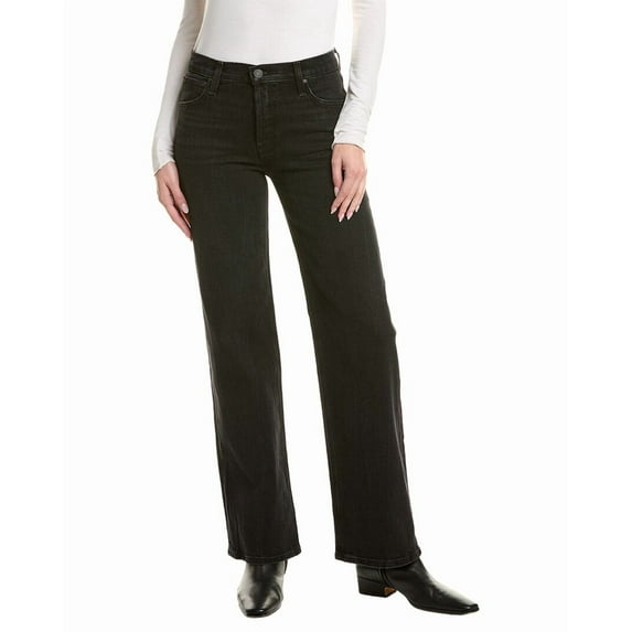 HUDSON Jeans womens Rosie Fabulous Black Wide Leg Jean, 25, Black