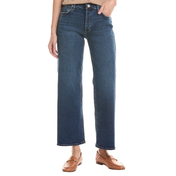 HUDSON Jeans womens  Rosie High-Rise Fusion Wide Leg Ankle Jean, 29, Blue