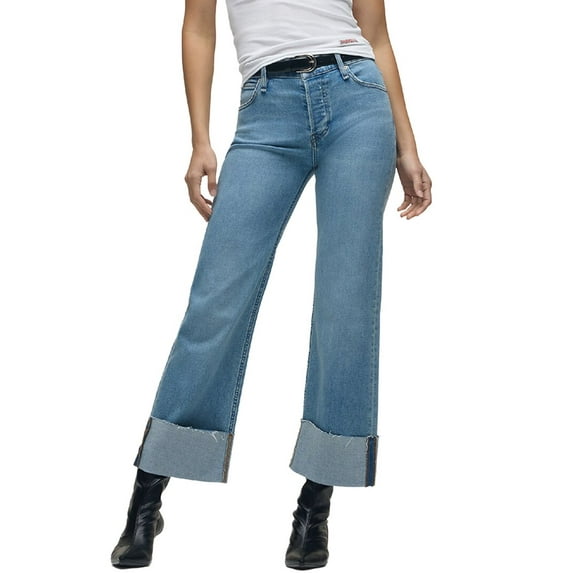 HUDSON Jeans womens Rosie Oak Wide Leg Jean, 24, Blue