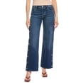 thumbnail image 1 of HUDSON Jeans womens  Rosie Side Snaps Deep Ray Wide Leg Jean, 27, Blue, 1 of 3