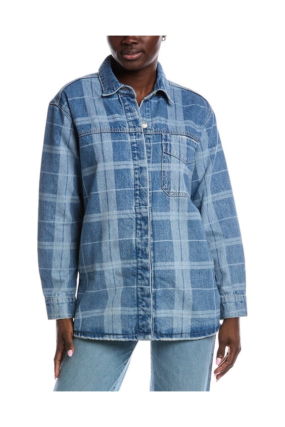 womens  Shacket, xs, Blue