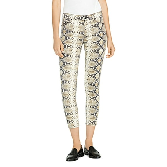 Hudson Jeans Women's Barbara High Rise Super Skinny Ankle Jean Beige Size 27