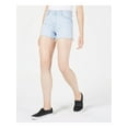 thumbnail image 1 of HUDSON Womens Light Blue Cut Off Denim Shorts Size: 28 Waist, 1 of 2