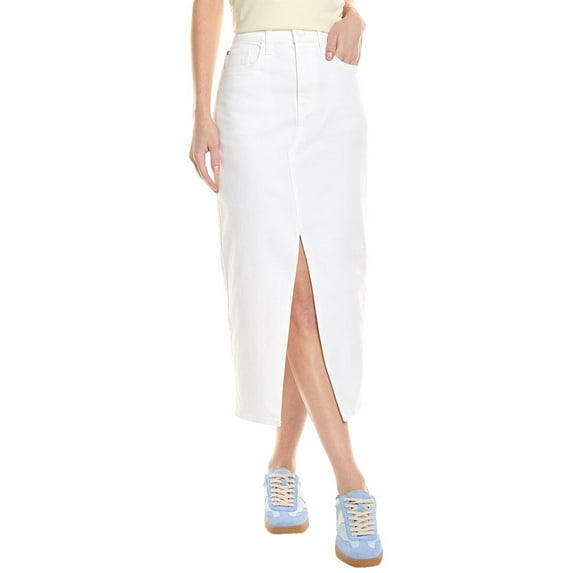 HUDSON Jeans womens Midi Skirt, 33, White