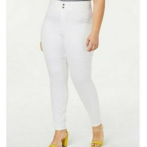 HUE Classic Stretch Denim Leggings Size XXX-Large, White New with box/tags