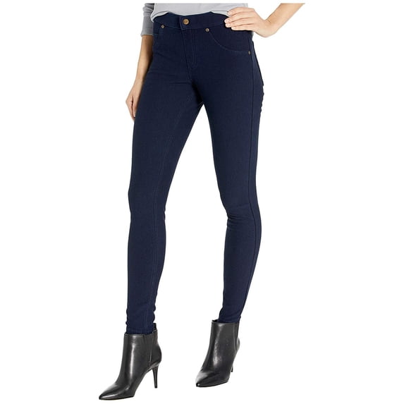 HUE Fleece Lined Denim Leggings Ink Wash