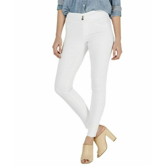 HUE Ladies Classic Smoothing Denim Leggings, WHITE, XS New with box/tags