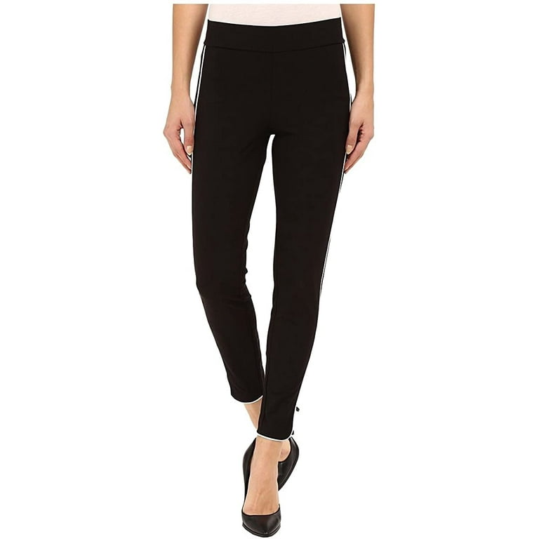 HUE Piped Polished Twill Skimmer Leggings (Black XS)