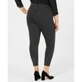 thumbnail image 1 of HUE Plus Size Lace-Up Microsuede Skimmer Leggings (Dark Gray, 1X), 1 of 6