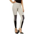 thumbnail image 1 of HUE Women's Colorblocked Denim Leggings (Steel Gray, Medium), 1 of 2